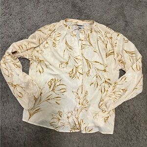 A New Day Cream and Gold Blouse